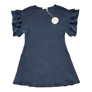 NWT Chloe Silk Mini Dress Ink Navy Size 42- US XL /10